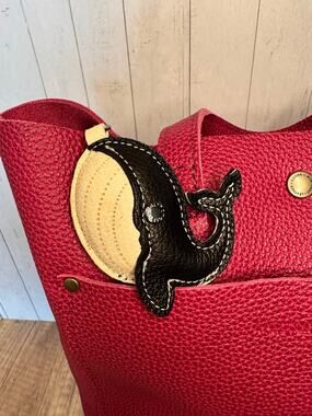 Orca Bag Charm Whale Black Purse Charm Vegan Bag Charm FAST SHIP Orcas Fish
